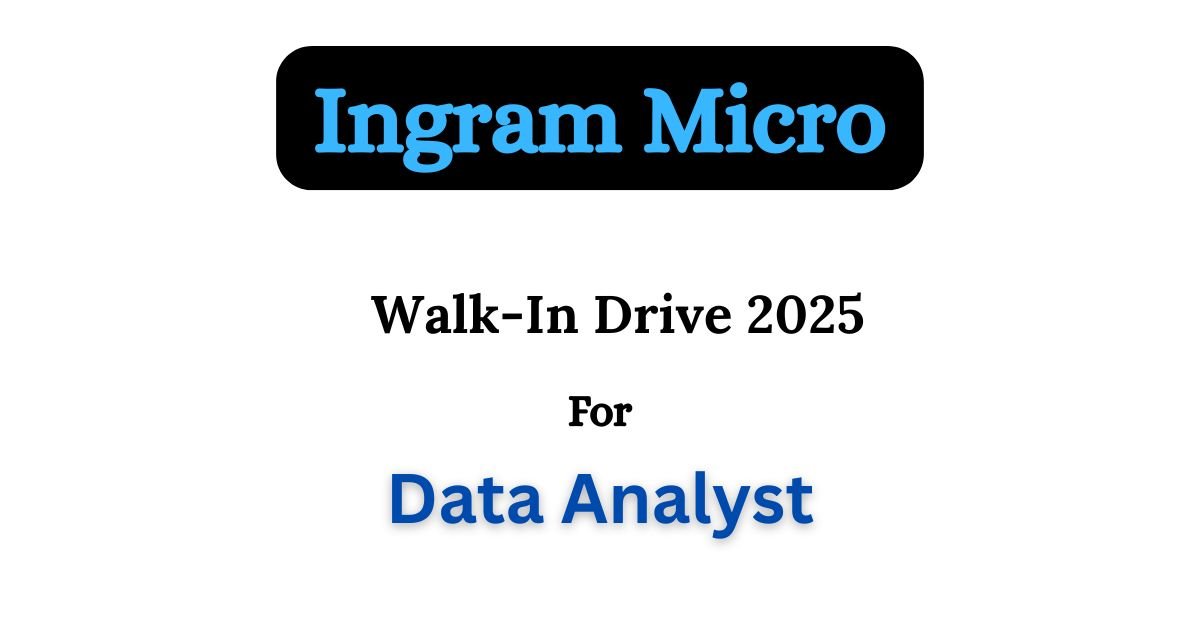 Ingram Micro Off-campus Drive 2025 hiring Data Analyst | Any Degree