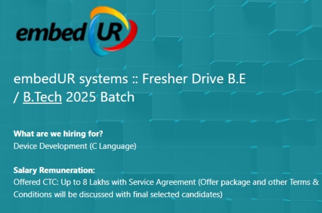 EmbedUR Systems Off-campus Drive 2025