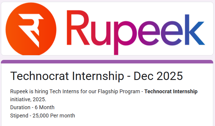 Technocrat Internship - Dec 2025