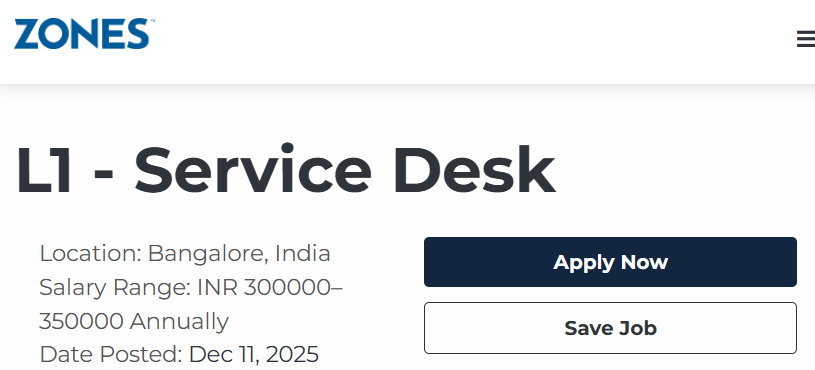 Zones Off-Campus Drive 2025