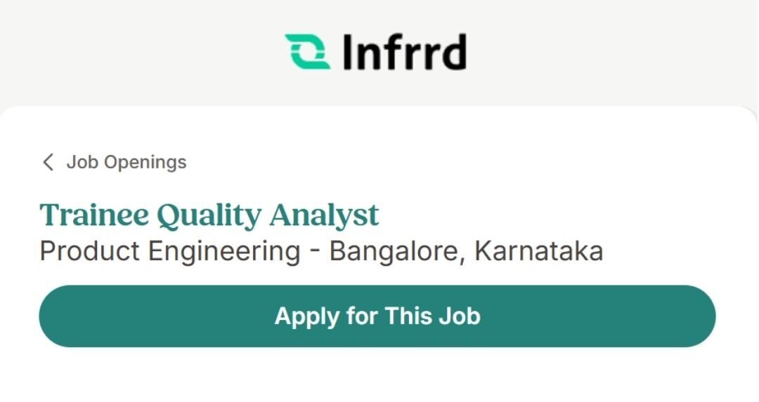 Infrrd Off-campus Drive 2025