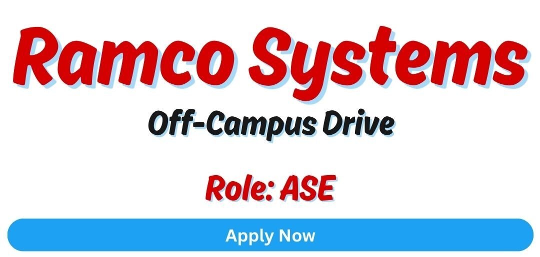 Ramco Systems Off-campus Drive 2025