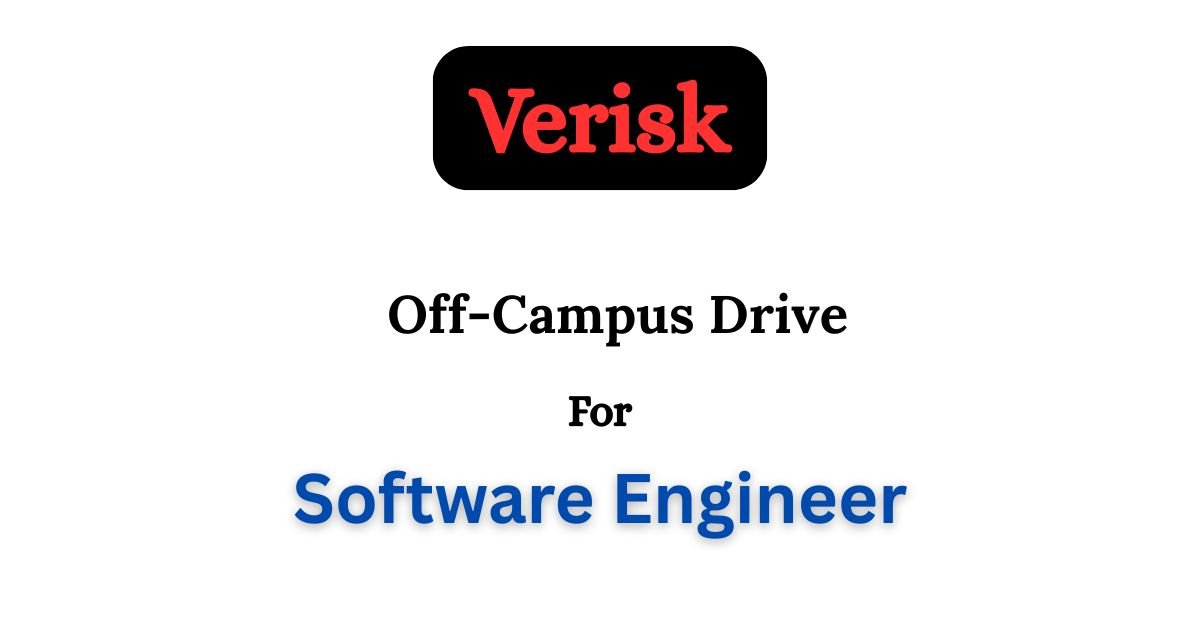 Verisk Off-Campus Drive 2025