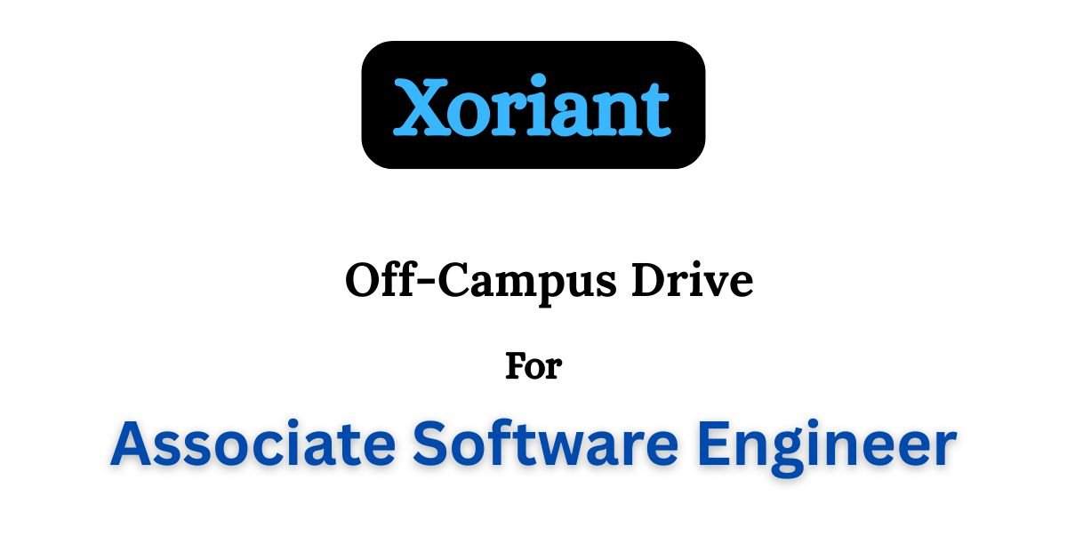 Xoriant Off-campus Drive 2025
