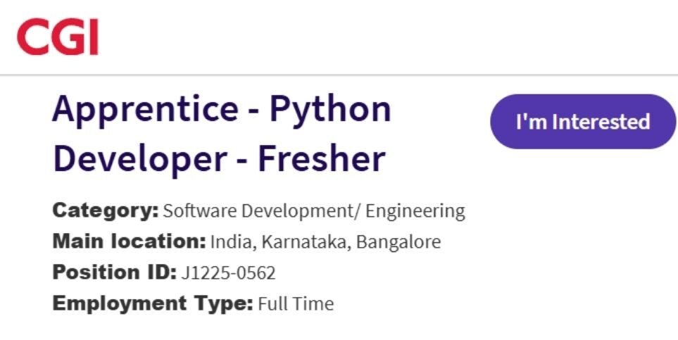 CGI Off-campus Drive 2025