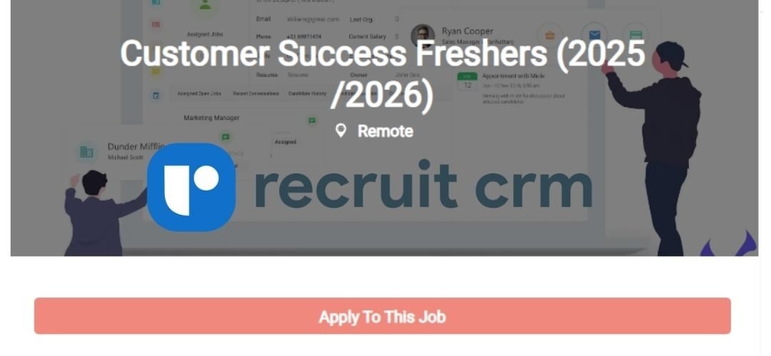 Recruit CRM Remote Job 2025