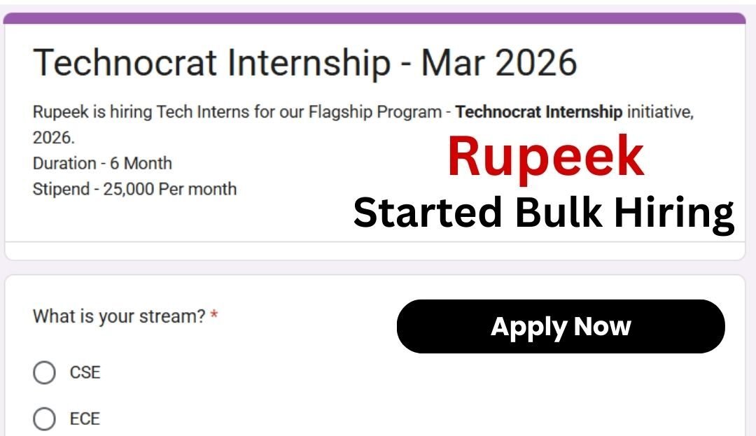 Rupeek Off-campus Drive 2025