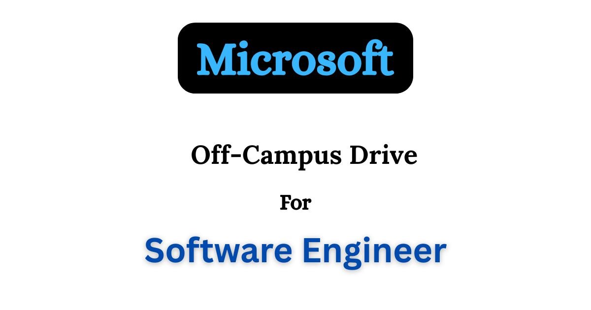 Microsoft Off-Campus Drive 2025