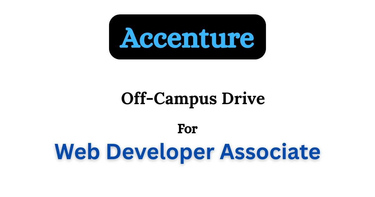 Accenture Off-campus Drive 2025