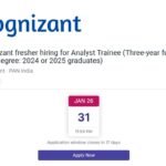 Cognizant Bulk Hiring Drive 2026