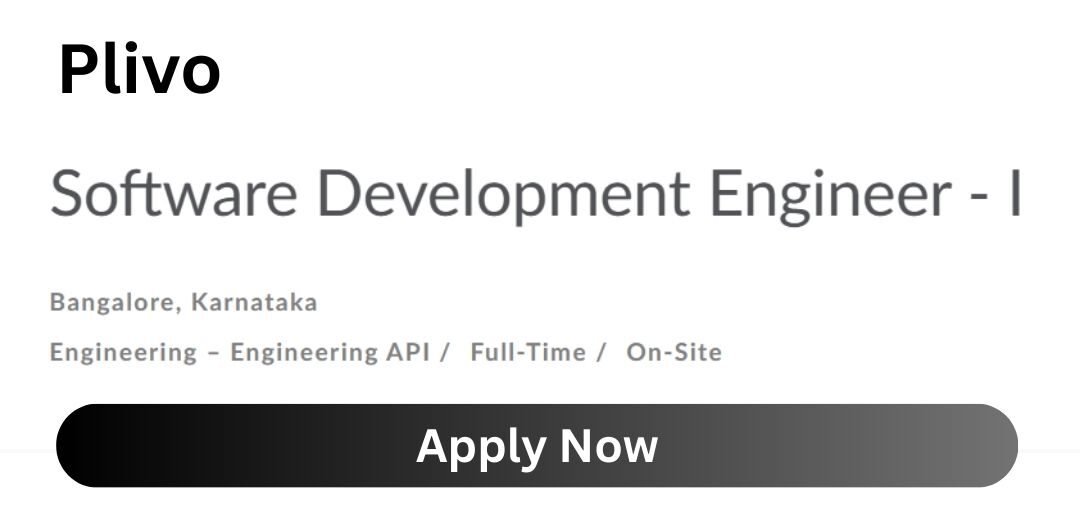 Plivo Off-campus Drive 2026