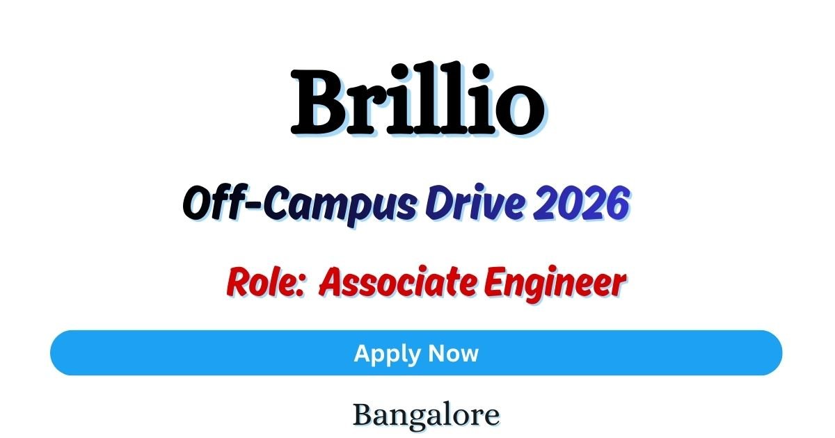 Brillio Off-Campus Drive 2026