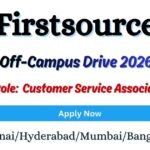 Firstsource Off-campus Drive 2026