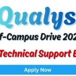 Qualys Off-Campus Drive 2026 hiring Technical Support Engineer | Bachelor's Degree