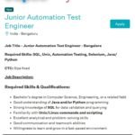 Capco Off-campus Drive 2026 hiring Junior Automation Test Engineer | Bachelor's Degree