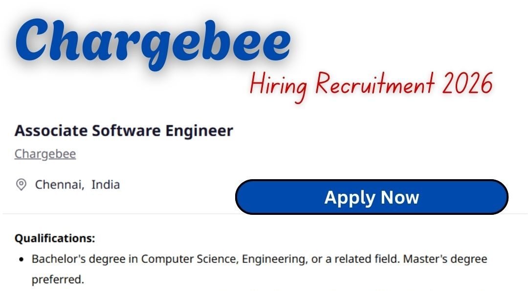 Chargebee Off-campus Drive 2026