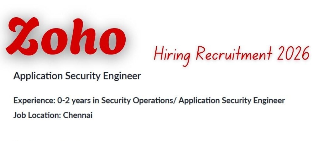 Zoho Off-campus Drive 2026