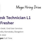 CGI Off-campus Drive 2026 hiring Service Desk Associate