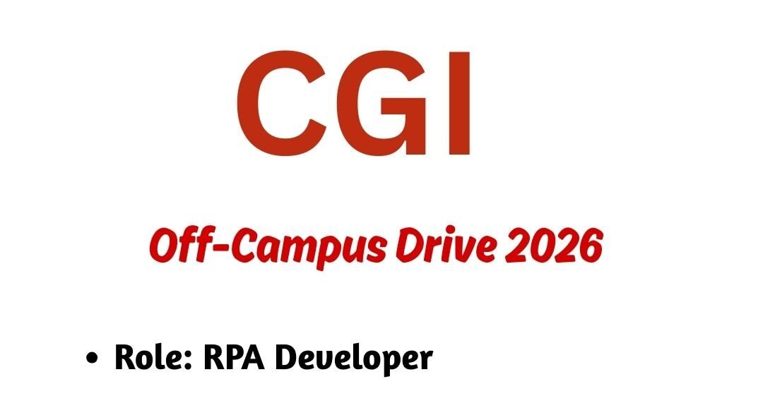 CGI Off-campus Drive 2026