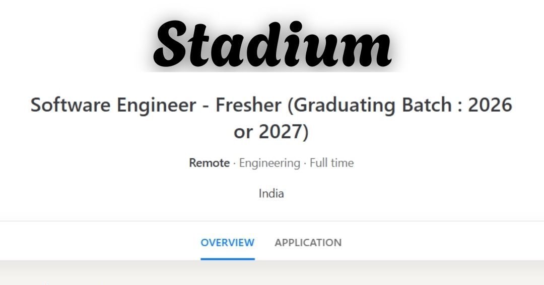 Stadium Work From Home Job 2026