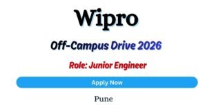 Wipro Off-campus Drive 2026 hiring Junior Engineer | BE/B-Tech