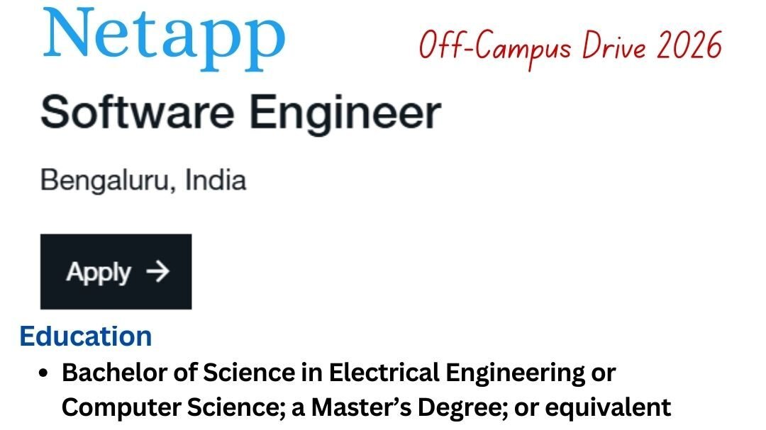 Netapp Off-Campus Drive 2026