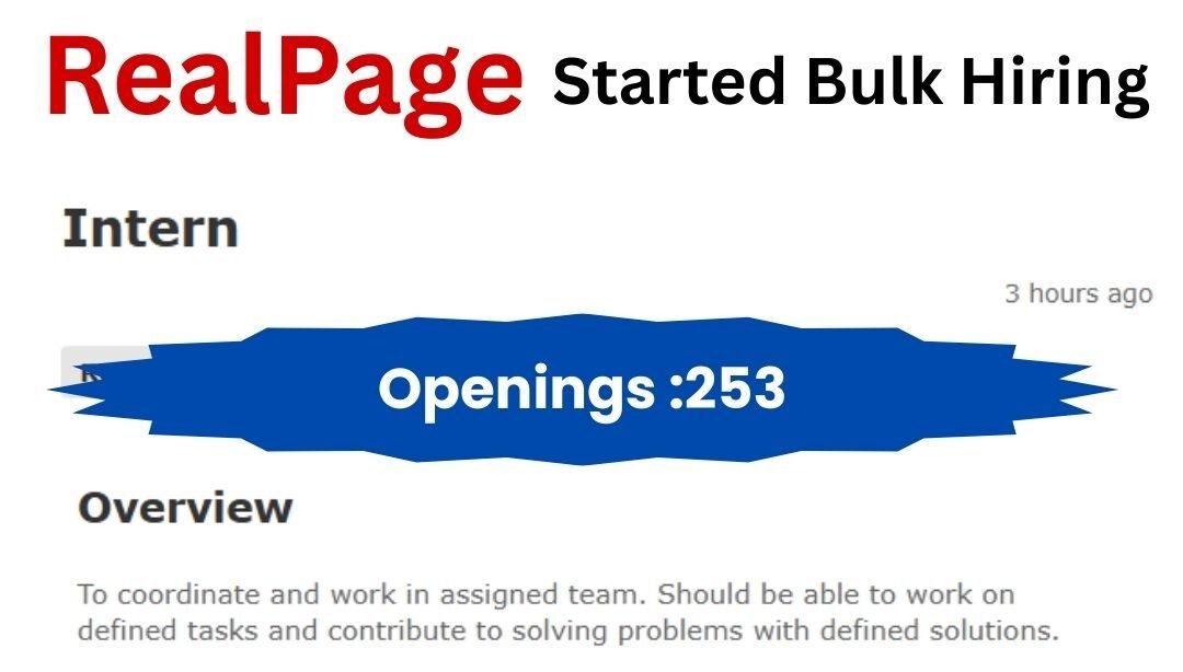 Realpage Bulk Hiring 2026