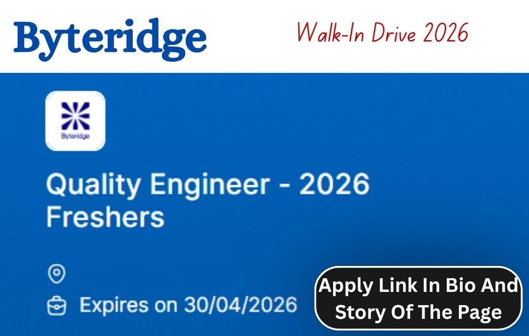Byteridge Immediate Hiring 2026
