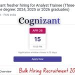 Cognizant Bulk Hiring Drive 2026