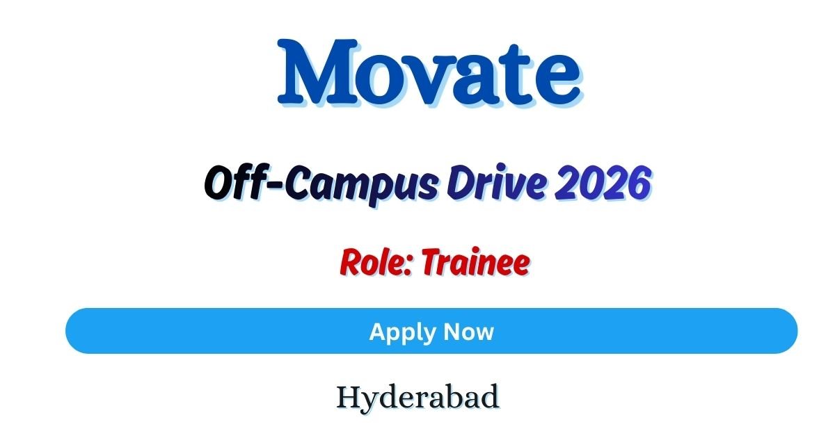 Movate Technologies Off-campus Drive 2026