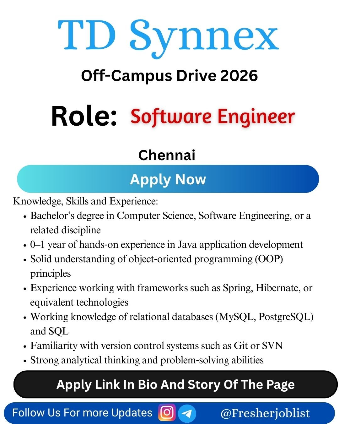 TD Synnex Off-campus Drive 2026