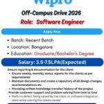 Wipro Off-campus Drive 2026
