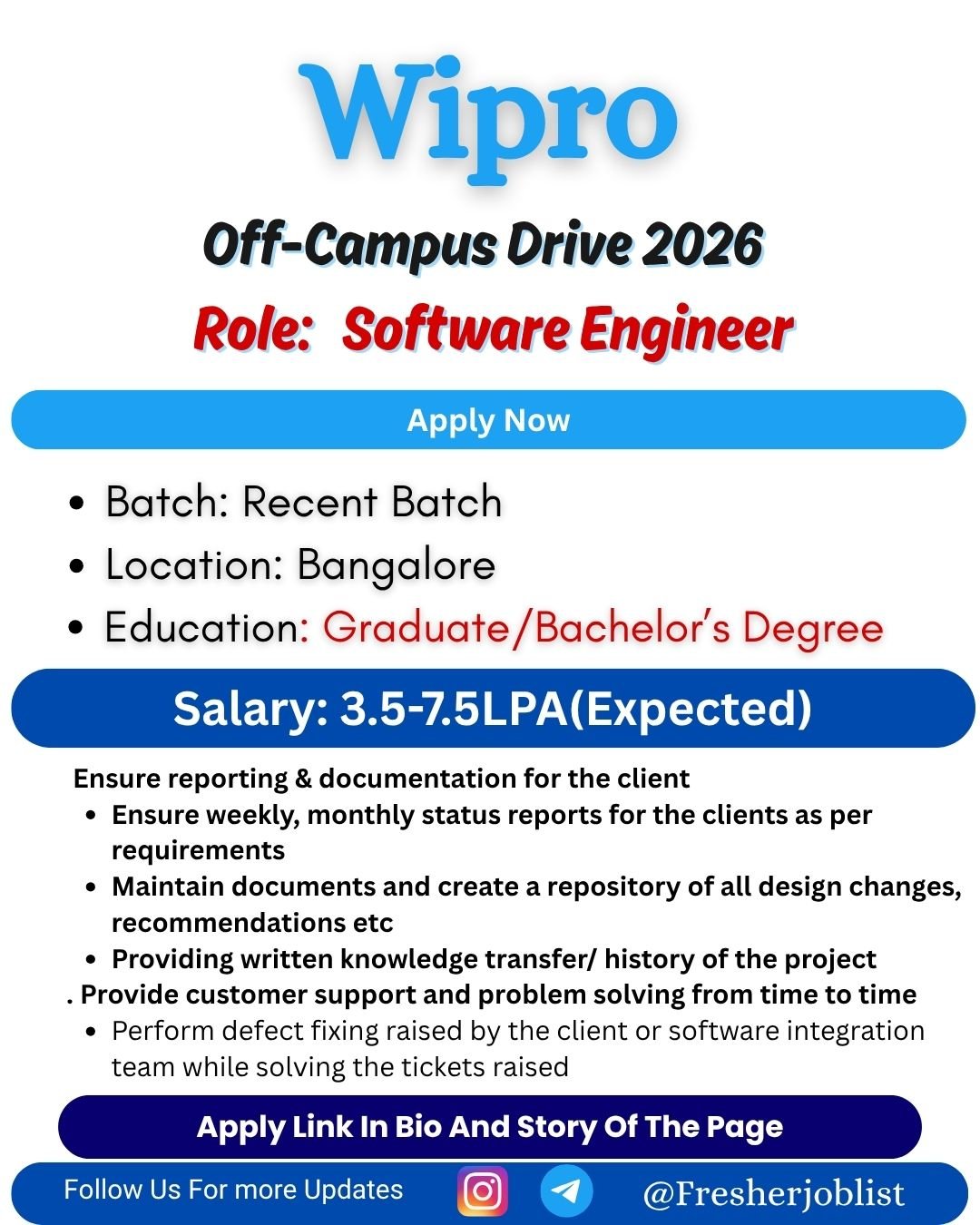 Wipro Off-campus Drive 2026