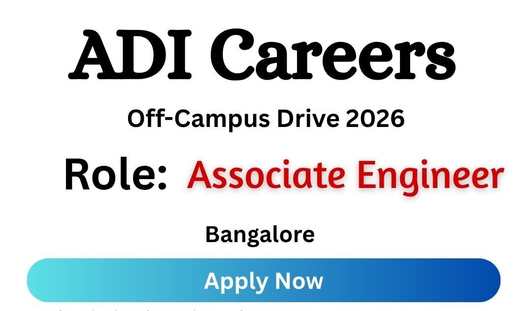 ADI Careers Off-campus Drive 2026