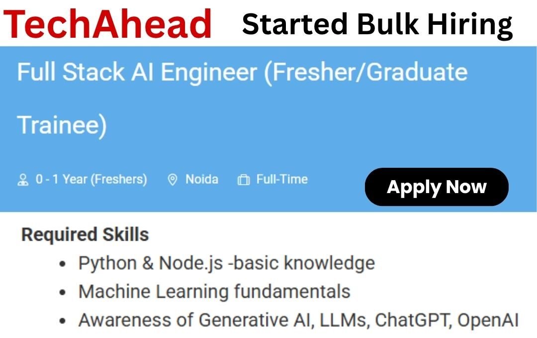 TechAhead Off-campus Drive 2026