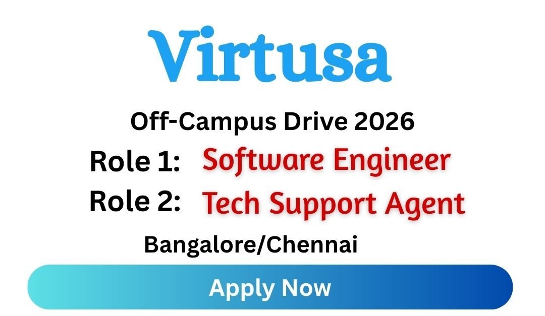 Virtusa Off-campus Drive 2026