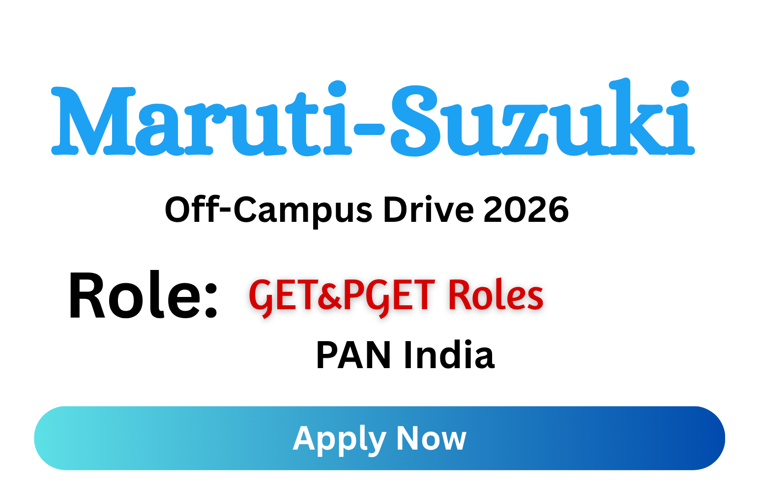 Maruti-Suzuki Off-campus Drive 2026