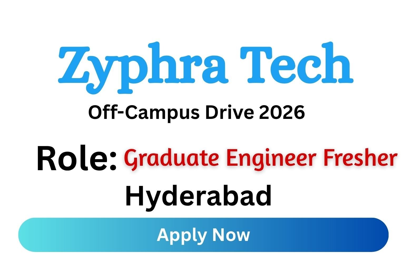 Zyphra Tech Off-campus Drive 2026