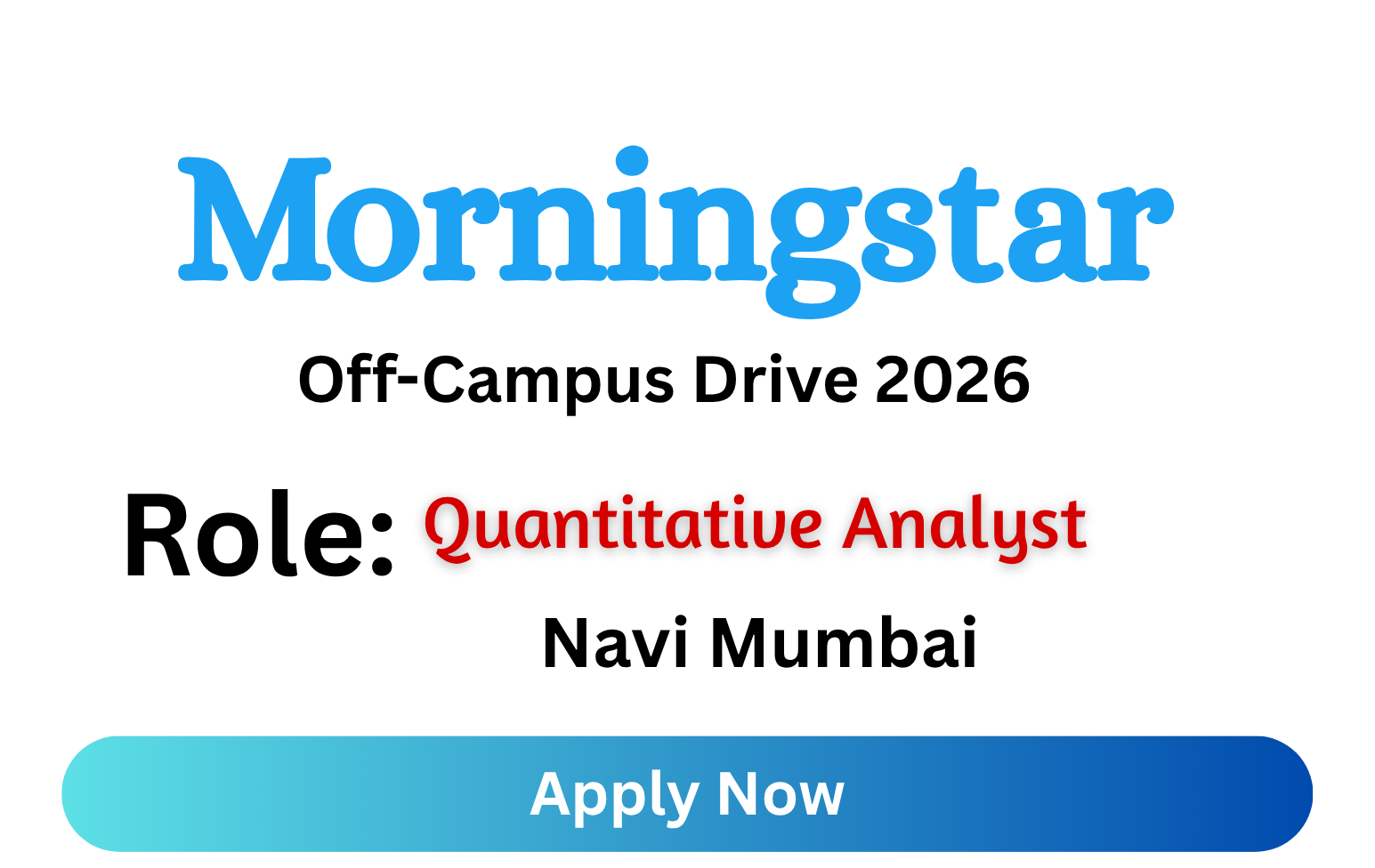 Morningstar Off-campus Drive 2026