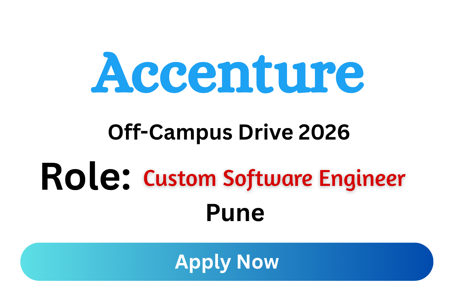 Accenture Off-campus Drive 2026