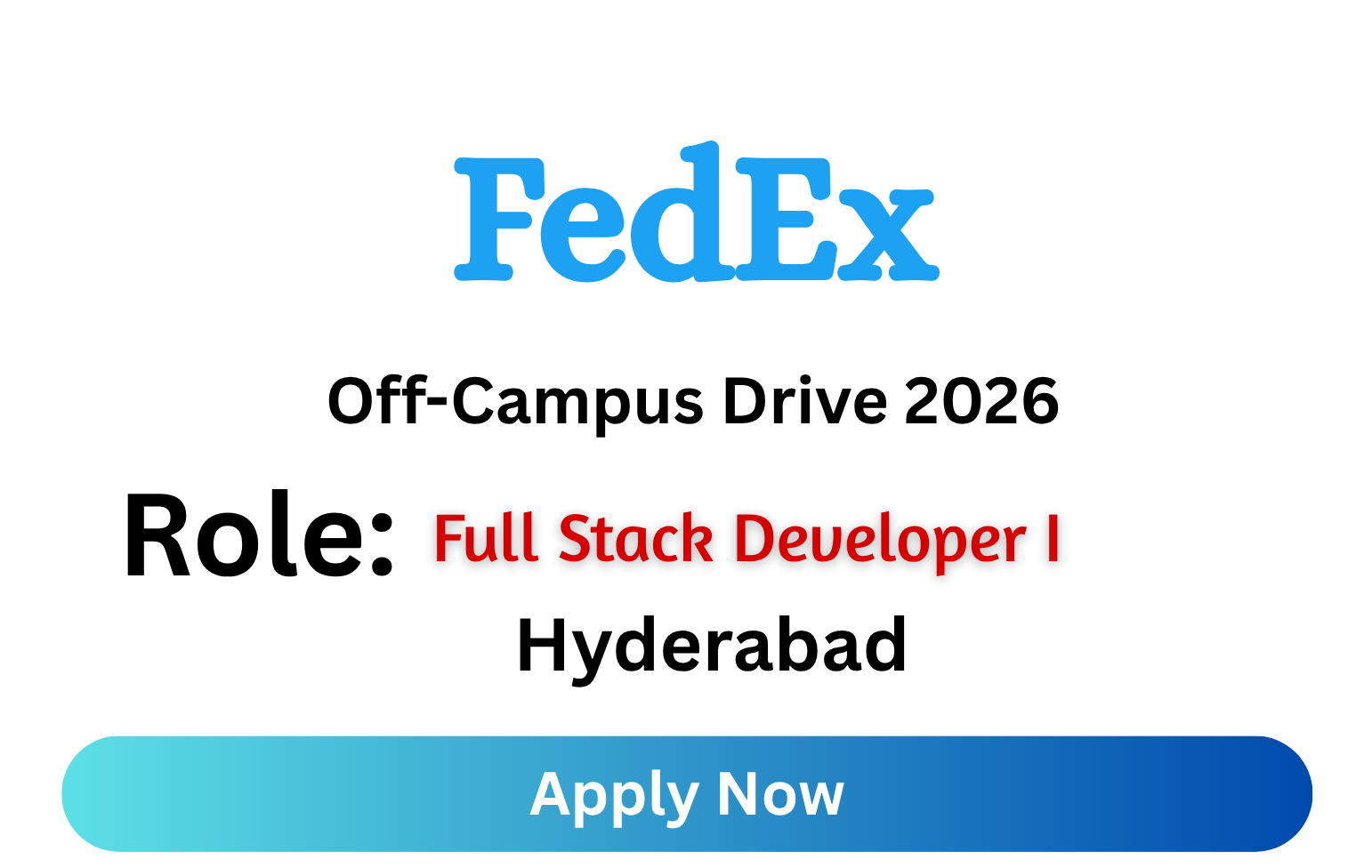 FedEx Off-campus Drive 2026