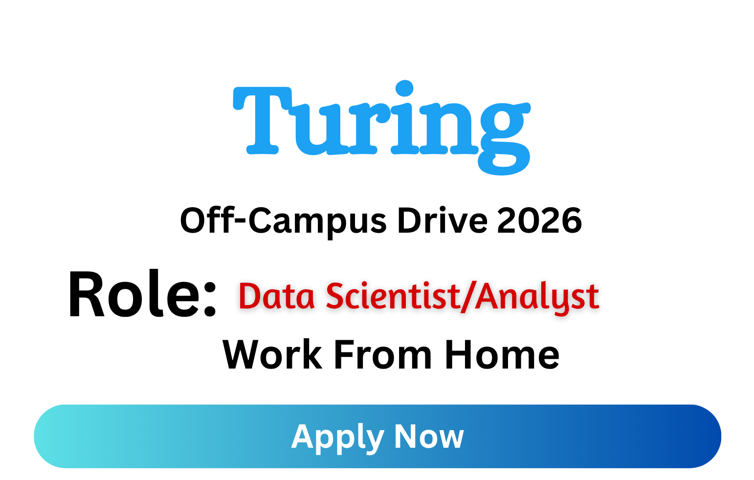 Turing Off-campus Drive 2026