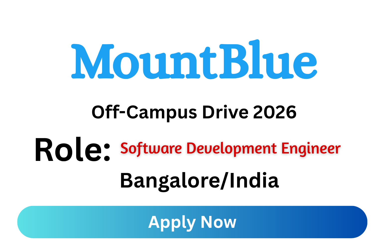 MountBlue Off-campus Drive 2026