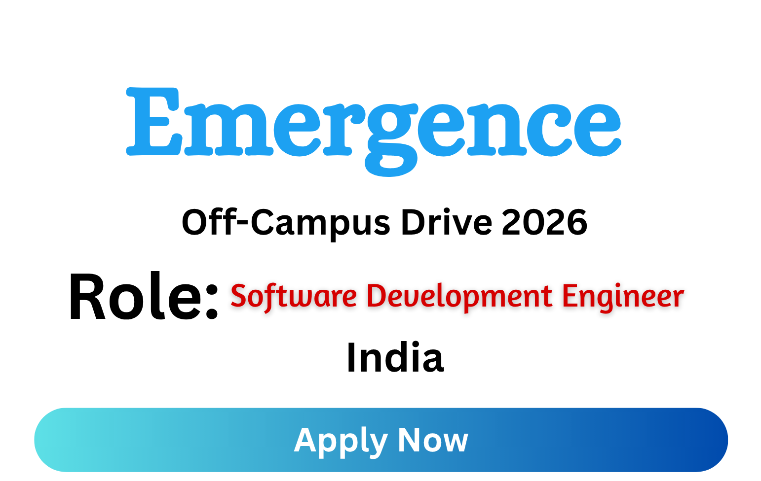 Emergence Off-campus Drive 2026