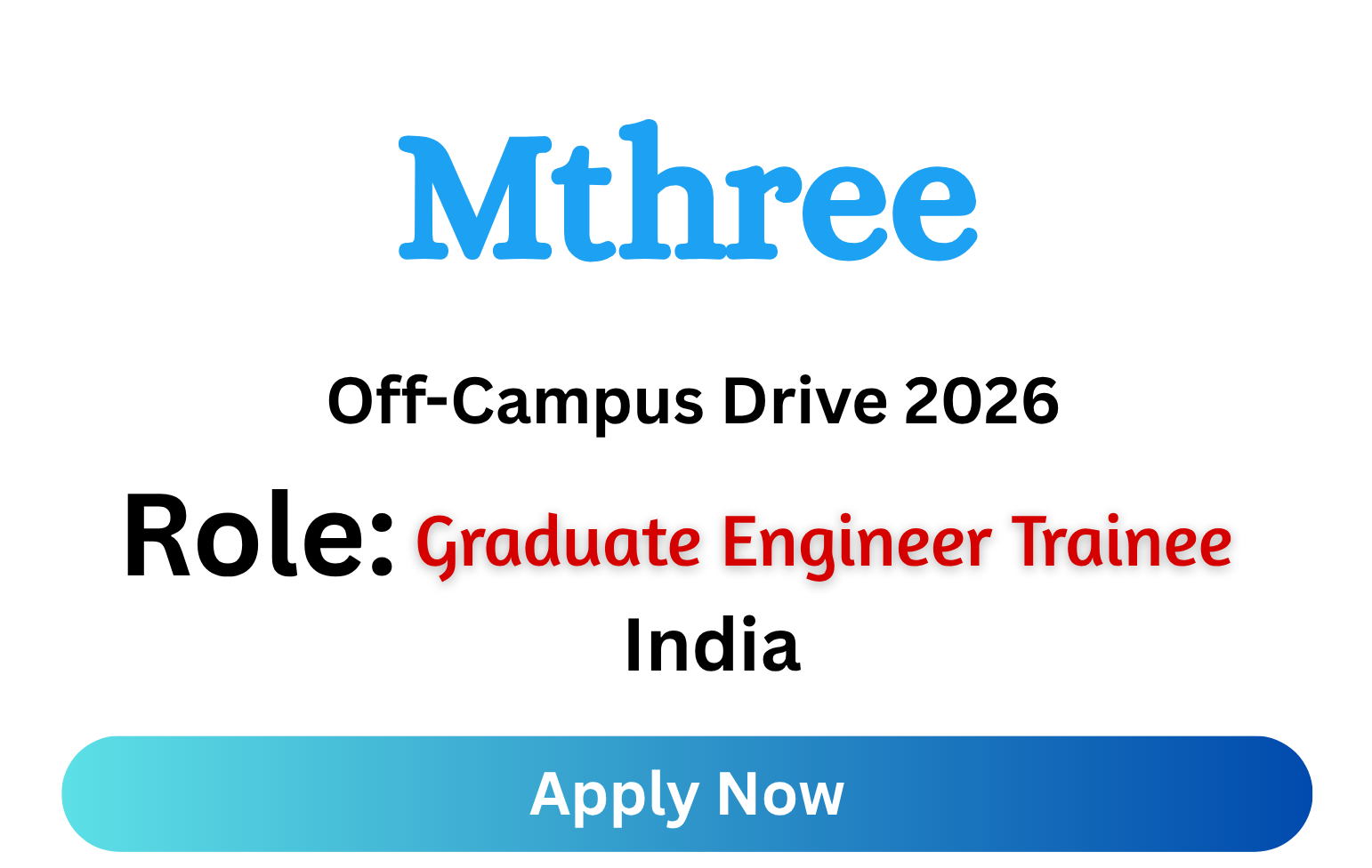 Mthree Off-campus Drive 2026