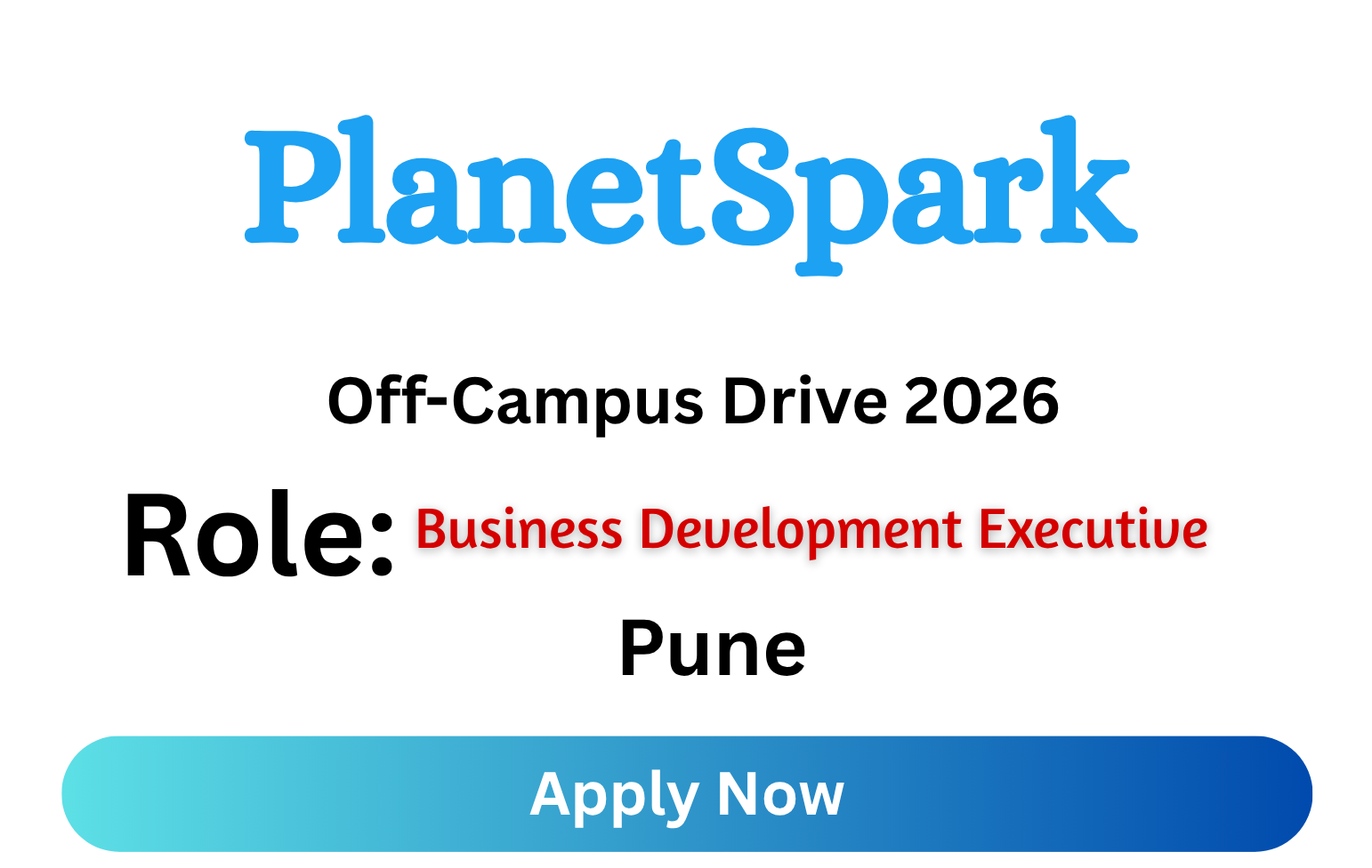 PlanetSpark Off-campus Drive 2026