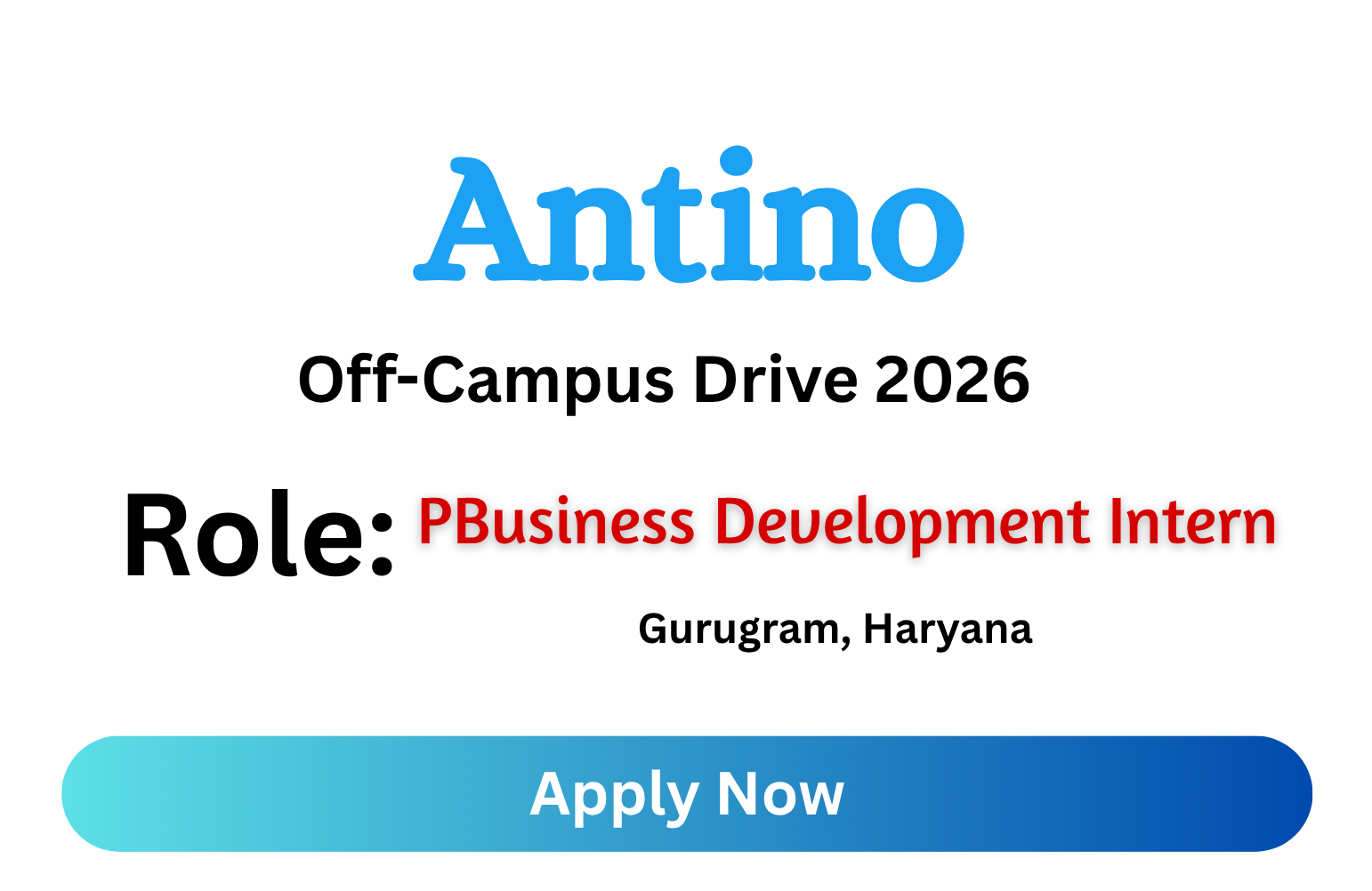 Antino Off-campus Drive 2026