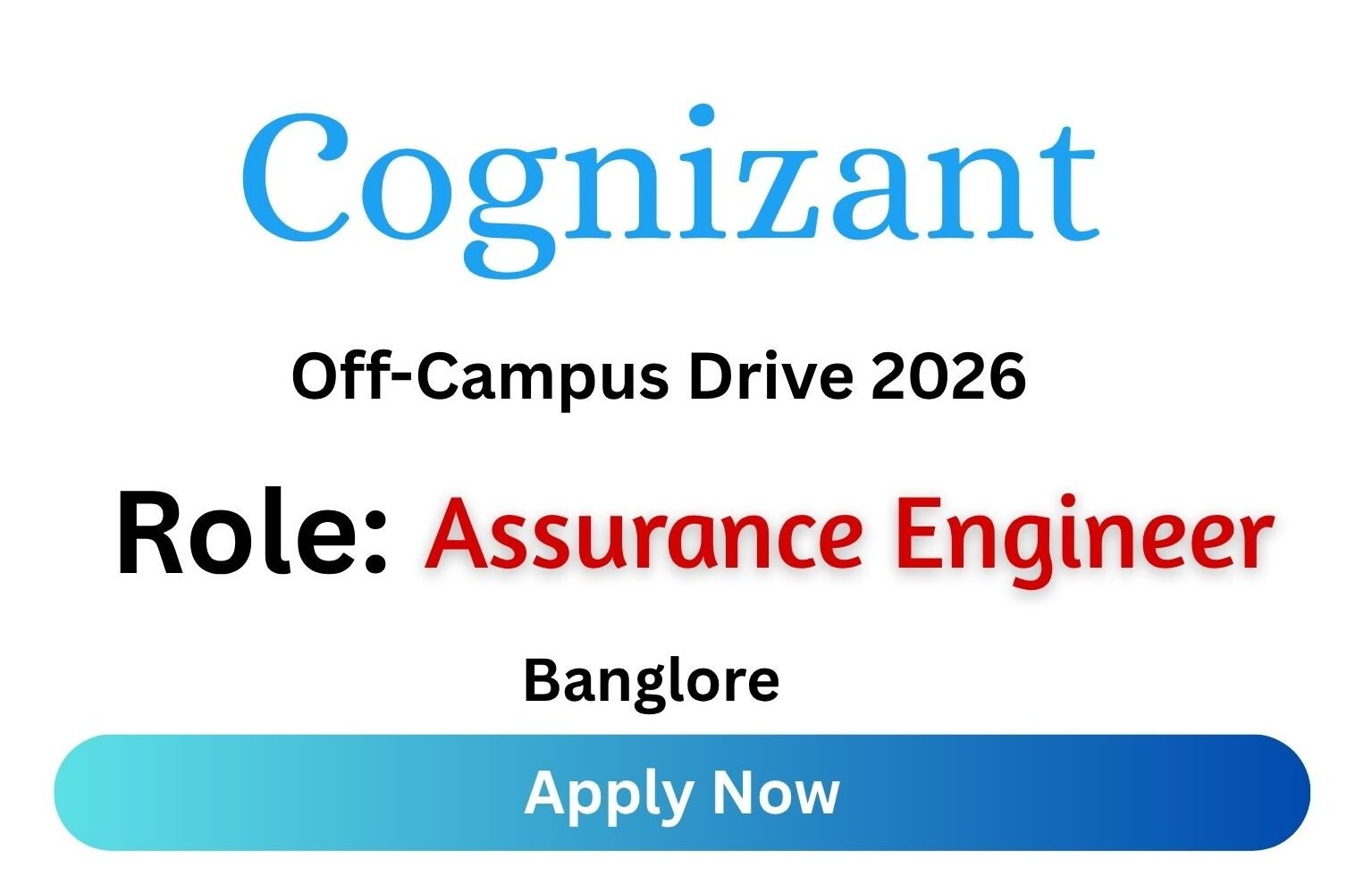 Cognizant Off-campus Drive 2026
