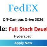 FedEx Off-campus Drive 2026 hiring Full Stack Developer | Bachelor's Degree