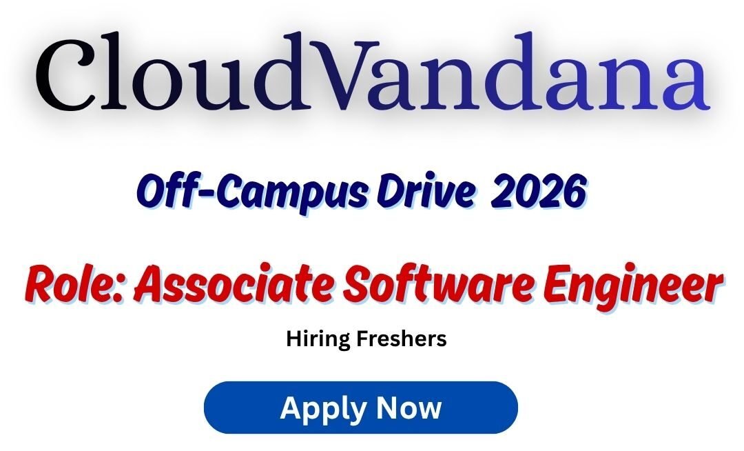 CloudVandana Off-campus Drive 2026